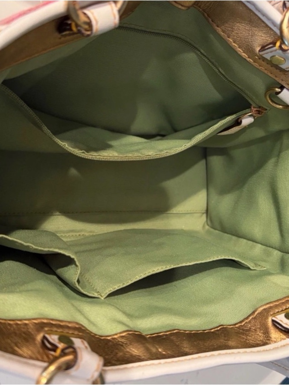 Coach Limited Edition Satchel Tropical Leaf Ladybug Appliqué Vintage RARE - Picture 9 of 14